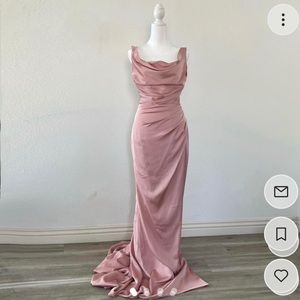 Milla Nova Cowl Neck Evening Gown